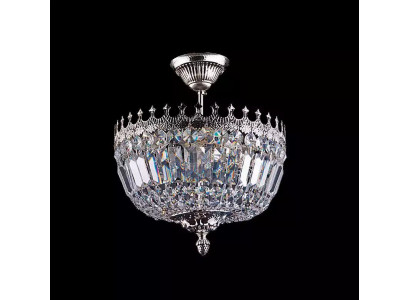Hanglamp Luxe Zilveren Kroonluchter Plafondlamp Luchter Kristal