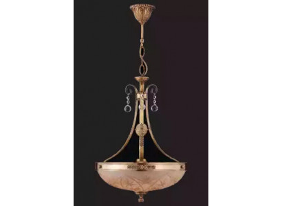 Kroonluchter plafondlamp luchter lamp glas goud bruin