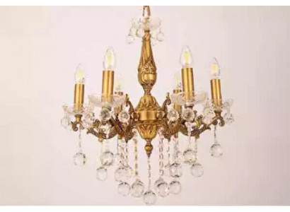 Kroonluchter plafondlamp luxe gouden plafondlamp kroonluchter kristal kunst
