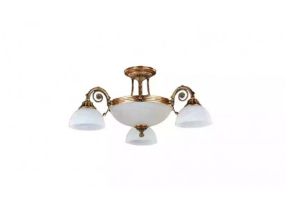 Lampen Plafondverlichting Kroonluchter Kandelaarkroonluchter Wit Plafondlamp Glas Goud 