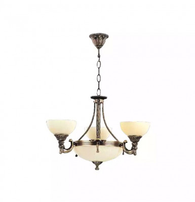 Kroonluchter Plafondlamp Luster Plafondlamp Glas Beige Lampen Nieuw