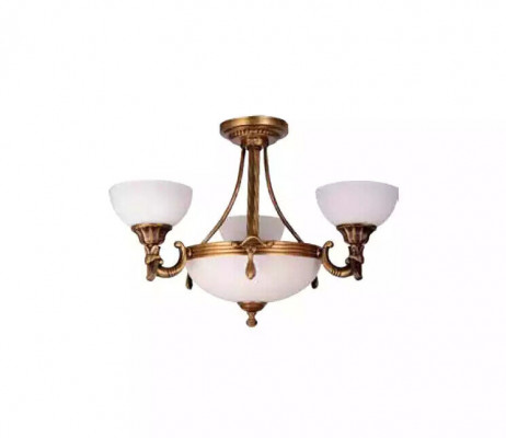 Klassieke witte plafondlamp hanglamp gouden design kroonluchter