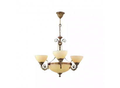 Plafondlamp Lamp Plafondlamp luchter Kandelaar Glas Beige Art