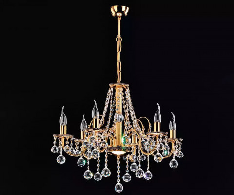 Gouden kroonluchter Kristallen kroonluchter Hanglamp Plafondlamp