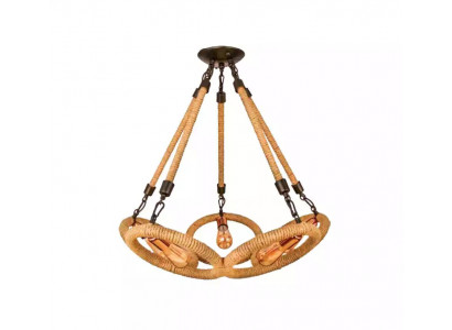 Plafondlamp kroonluchter hanglamp lamp glas bruin modern