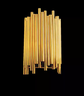 Wandlamp mooi stijl Moderne woonkamer Metalen voet nieuw goud