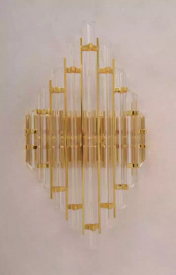 Wandlamp Crystal Woonkamer Wandlamp Luxe goud Slaapkamer Stijl