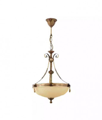 Luster plafondlamp lamp plafondlamp kroonluchter glas beige kunst