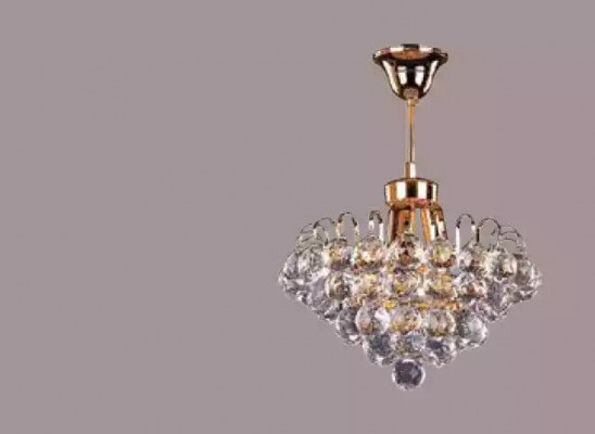 Plafondlamp Plafondluchter Kroonluchter Goud Kandelaar Kristallen Lamp