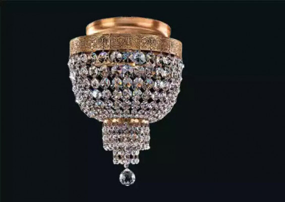 Plafondlamp Luxe Gouden Kroonluchter Plafondlamp Kroonluchter Kristal Art