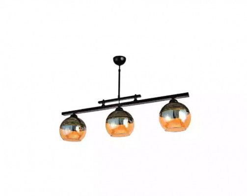 Plafondlamp Zwarte lamp Woonkamer Luxe lamp Hanglamp 20x65