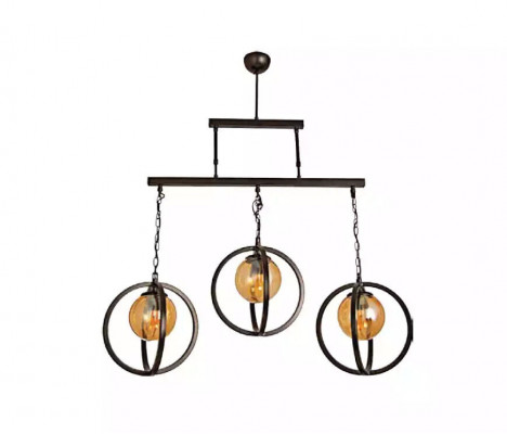 Plafondlamp Kroonluchter Glas stijlvol in huis voor de woonkamer.