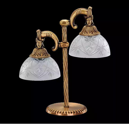 Tafellamp Tafellamp Lamp Verlichting Goud Lampen Glas Goud Grijs Kunst