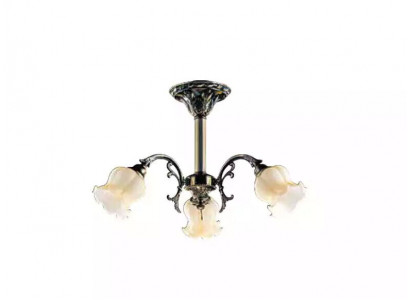 Plafondlamp Bloemen Kroonluchter Hanglamp Lamp Glas Grijs
