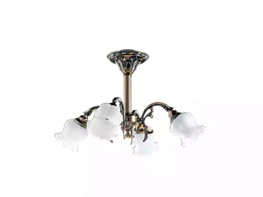 Kroonluchter plafondlamp Bloemen kroonluchter Plafondlamp Lamp Glas Grijs