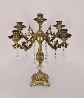 Tafellamp Crystal Luxe Bedlampje Woonkamer nieuw goud Modern