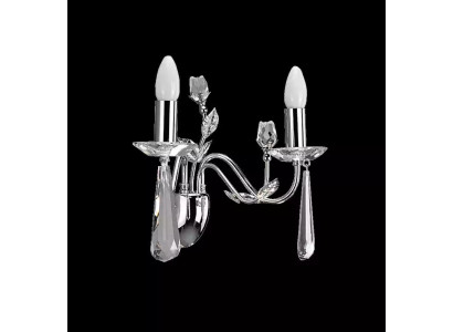 Wandlamp Lichtkronenluster Wandlamp Kroonluchter Kristallen Wandlamp Zilver