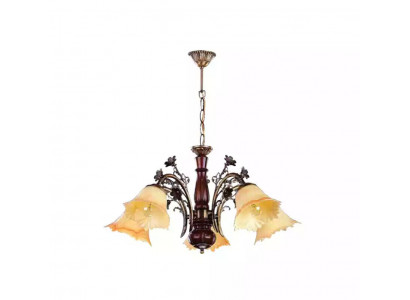 Plafondlamp Bloemen Plafondlamp Kandelaar Kroonluchter Lamp Glas Beige