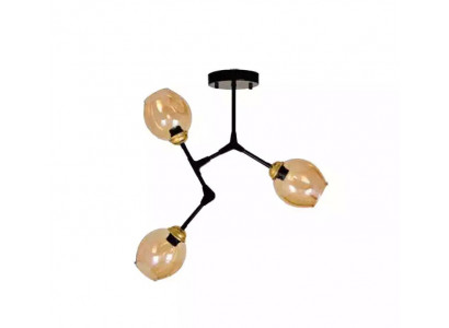 Lampen luchter kroonluchter plafondlamp plafonnière goud modern glas