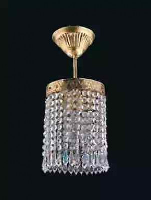 Luster Plafondlamp Lamp Goud Kroonluchter Plafondlamp Kristal Art