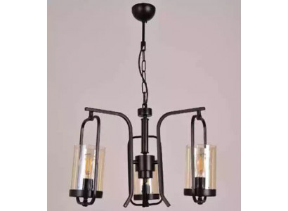 Zolder woonkamer plafondlamp kroonluchter glas slaapkamer zwart hanglamp
