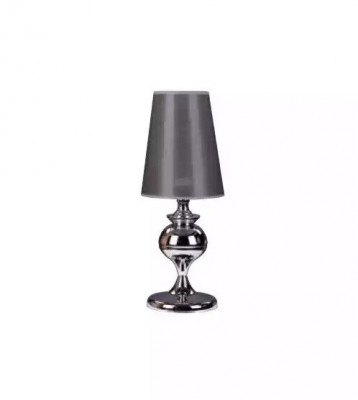 Tafellamp leeslamp licht nachtlamp grijs metaal woonkamer