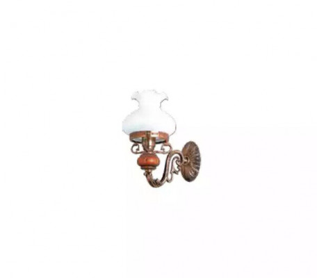 Lamp Wandlamp Wandrozetten Wandlamp Kandelaar Wand Bruin Barok Glas