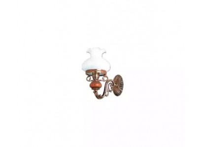 Lamp Wandlamp Wandrozetten Wandlamp Kandelaar Wand Bruin Barok Glas