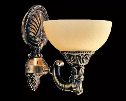Wandlamp Wandlampen Wandlamp Kroonluchter Wand Lamp Beige Glas Goud