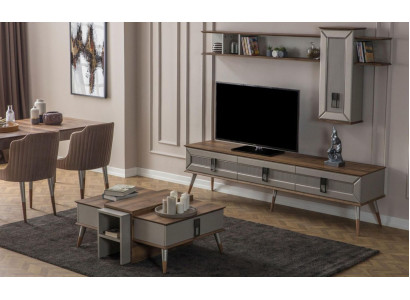 Designer woonkamerset TV-meubel houten rekken salontafel RTV nieuw
