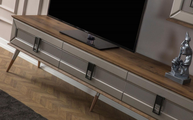Designer woonkamerset TV-meubel houten rekken salontafel RTV nieuw