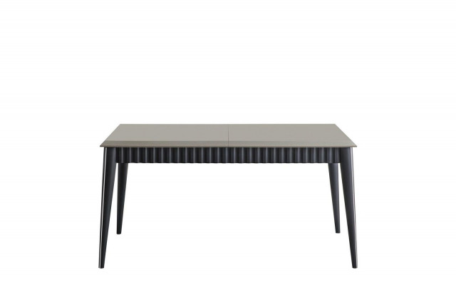 Grijze eettafel Stevige eetkamer Ontwerper Houten tafel Luxe meubels