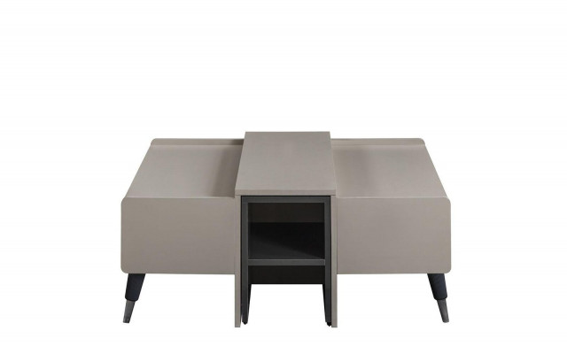 Witte koffietafel Moderne salontafel Houten salontafel Woonkamer meubels