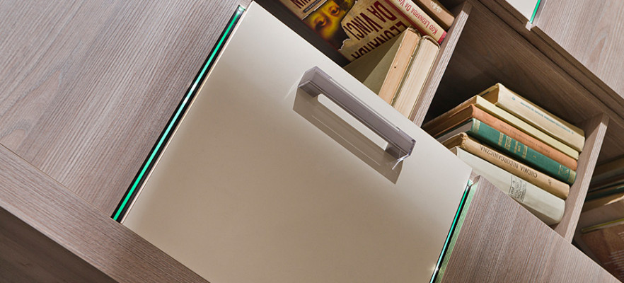Ladenkast Hoog dressoir Vitrine Laden Ladenkast Kast Ontwerper Sideboard NIEUW