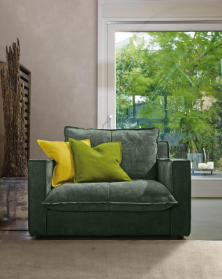Fauteuil Bekleding Meubels Relax Design Meubels Groen Lounge Luxe Eenzitter Prianera