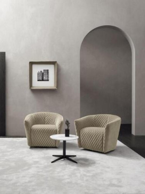 Fauteuil Zitplaats Zitter Ontwerp Woonkamer Bekleding Hout Bekleding Modern Luxe Grijs Nieuw