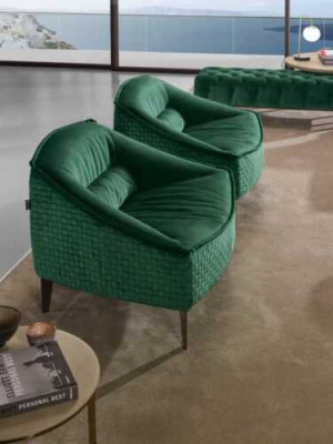 Luxe meubelontwerp fauteuil Klassiek modern design fauteuil Textiel Woonkamer Nieuw