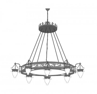Grote lamp kroonluchter luxueuze lampen xxl plafondlamp 220x250