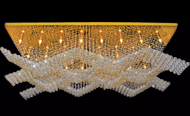 Grote hanglamp kroonluchter luxe lampen xxl plafondlamp 100x200cm
