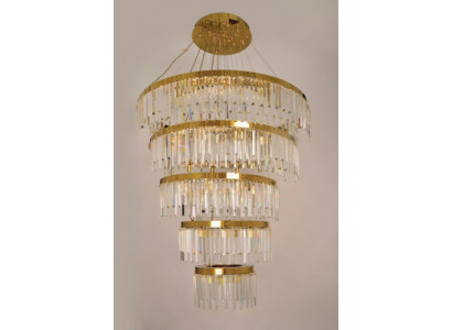 Kroonluchter Plafondlamp Luxe Gouden Hanglamp Luster Kristallen Lamp