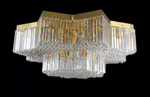 Kroonluchter Kristallen Lamp 120x40 Plafondverlichting Luxe Plafondlamp Woonkamer