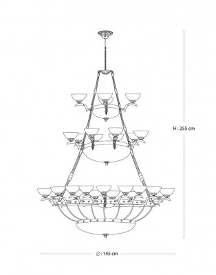 Kroonluchterlamp Hanglamp Kristallen lamp Plafondlamp Lampen 145x255