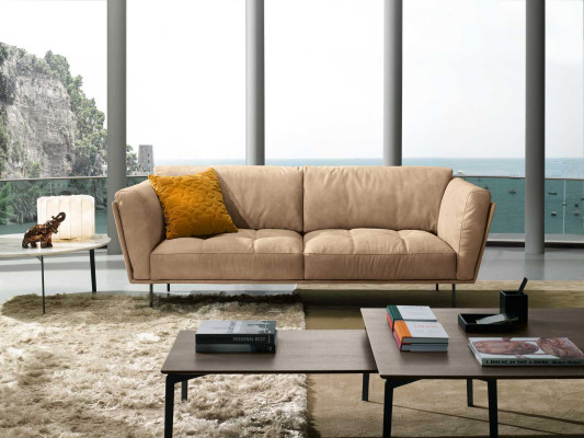 Luxe bankstel 3-zits banken Bankstellen Gestoffeerde bank Stof Modern Beige Driepersoonsbank