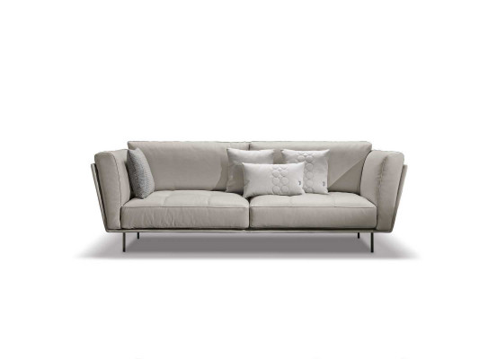 Luxe bankstel 3-zits banken Bankstellen Gestoffeerde bank Stof Modern Beige Driepersoonsbank