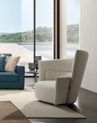 Fauteuil Zit Modern Design Woonkamer Wit Italiaanse Stijl Luxe Prianera Nieuw