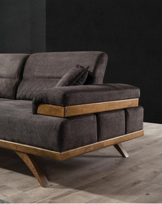Bankstel 3-zits Designerbank Gestoffeerde banken Banken Stof Textiel Nieuw
