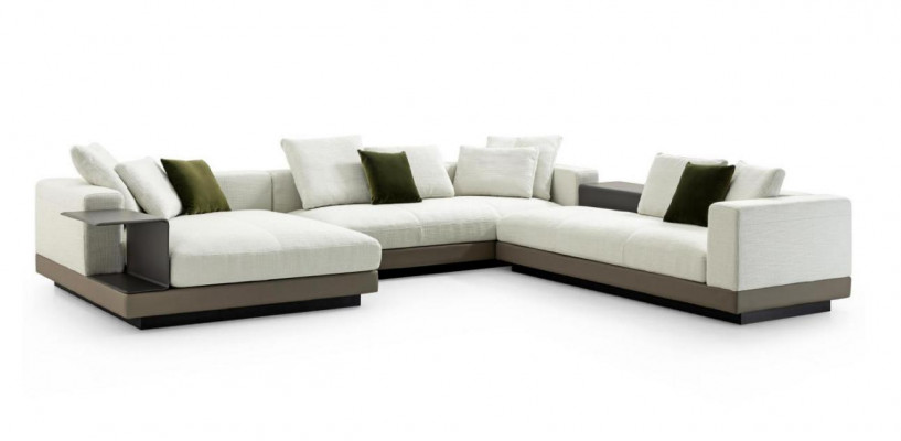 Hoekbank wit U-vorm Luxe Stijl Modern Woonkamerbank Woonlandschap