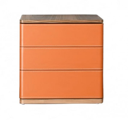 Slaapkamer nachtkastje ontwerp Nieuw Materiaal Hout Luxe oranje