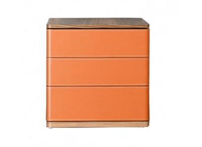 Slaapkamer nachtkastje ontwerp Nieuw Materiaal Hout Luxe oranje
