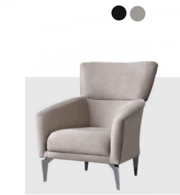 Luxe set 3+2+1 gestoffeerde suite Comfortset Modern Style set Kleur Zwart